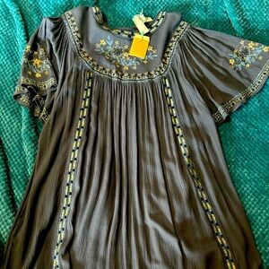 Flower Embroidered Top